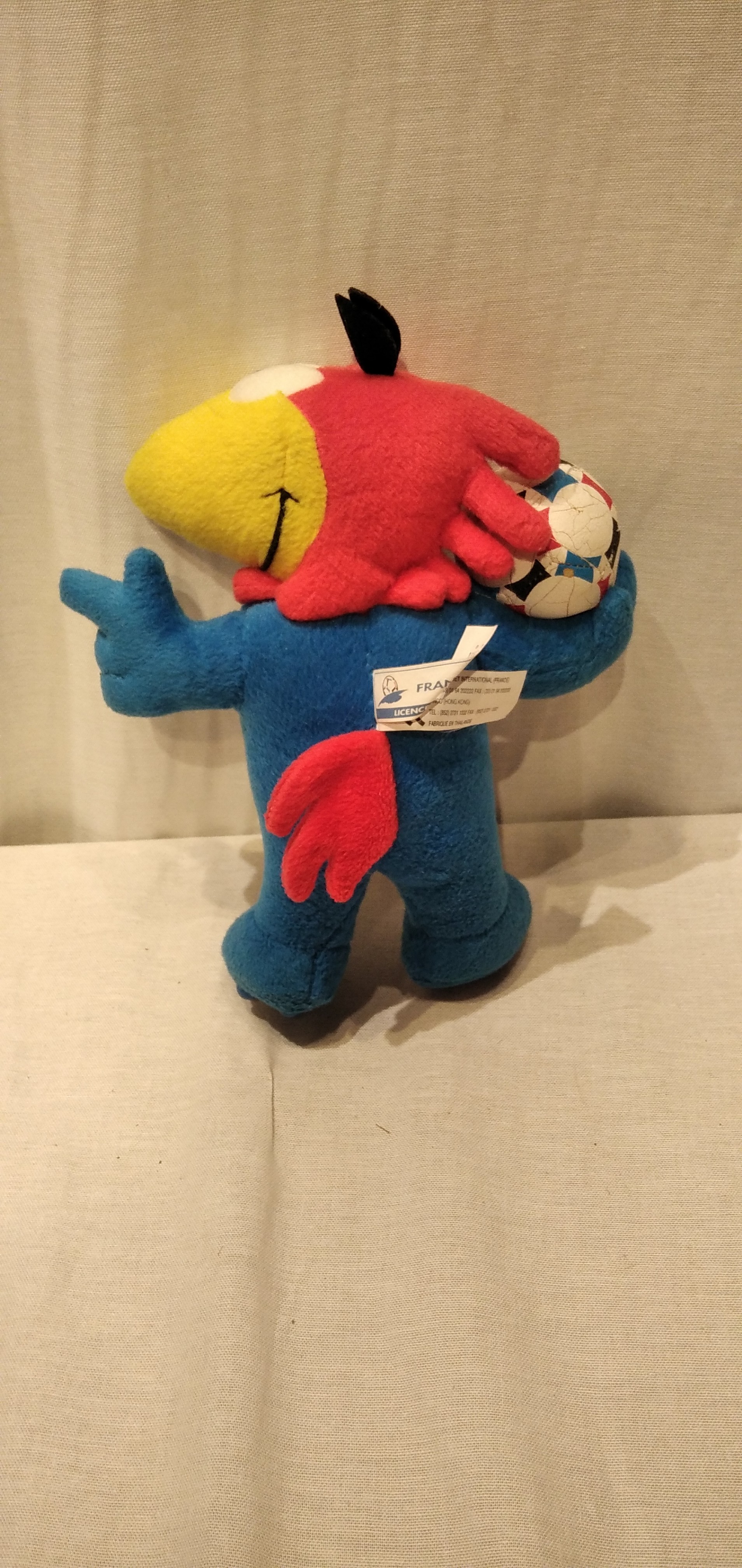 PELUCHE ÉQUIPE DE FRANCE 1998 Bon état - Vue 3 - 